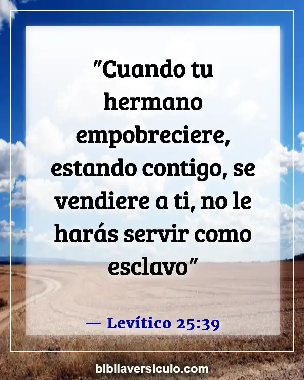 Versículos de la Biblia Sobre Esclavo (Levítico 25:39)