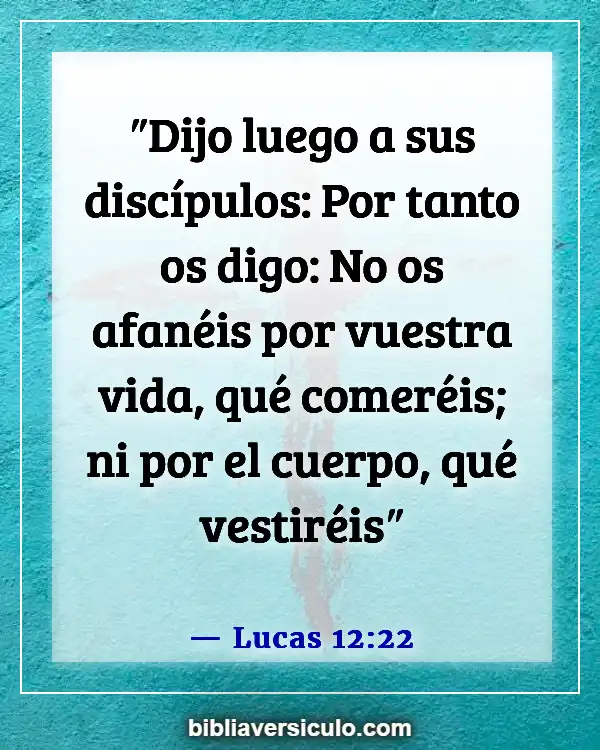 Versículos de la Biblia Sobre Calmar la ansiedad (Lucas 12:22)