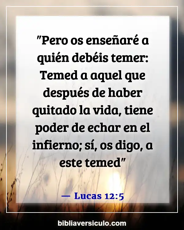 Versículos de la Biblia Sobre Niveles del infierno (Lucas 12:5)