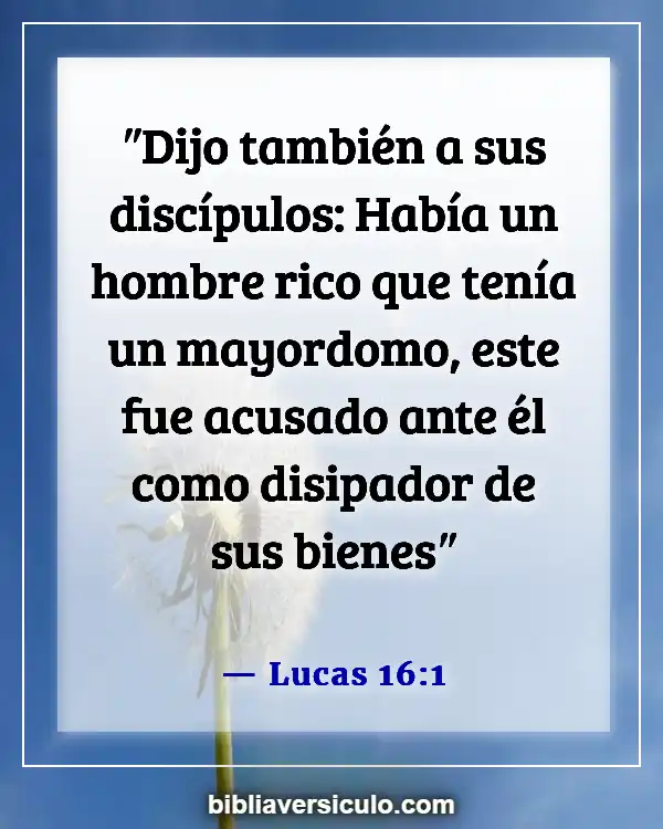 Versículos de la Biblia Sobre Generosidad y mayordomía (Lucas 16:1)