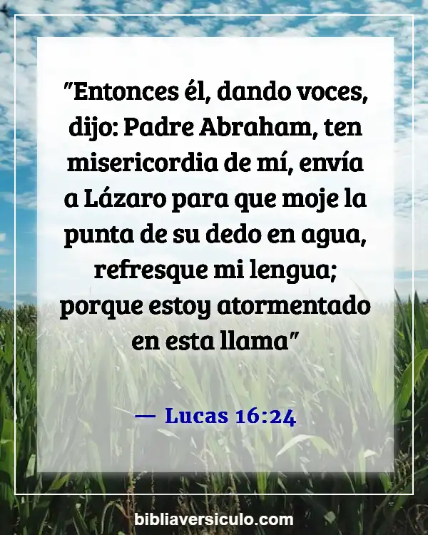 Versículos de la Biblia Sobre Niveles del infierno (Lucas 16:24)