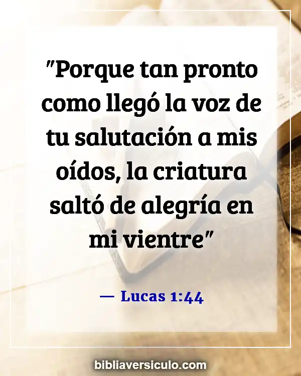 Versículos de la Biblia Sobre Apreciación del maestro (Lucas 1:44)