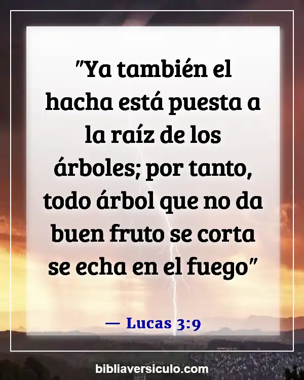 Versículos de la Biblia Sobre Agricultura (Lucas 3:9)