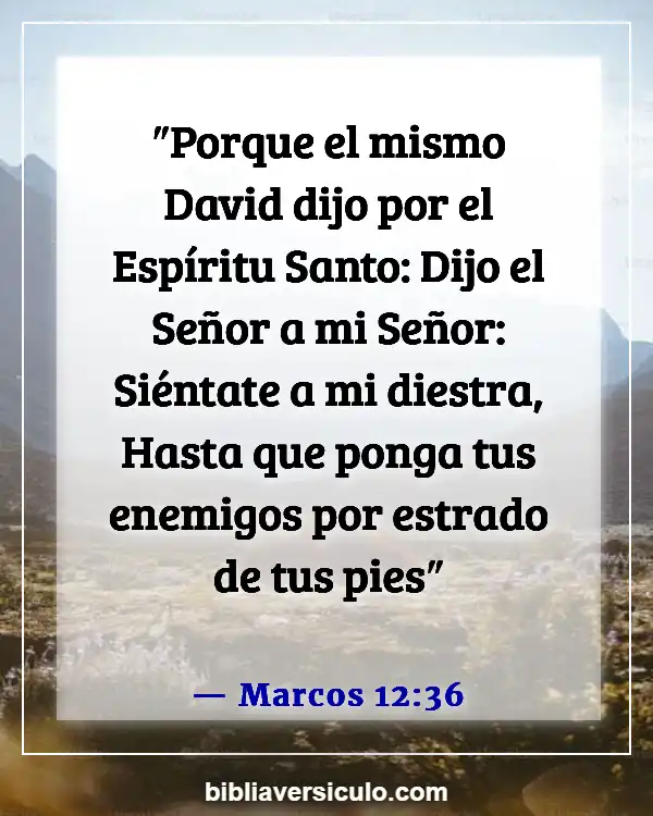 Versículos de la Biblia Sobre Baloncesto (Marcos 12:36)