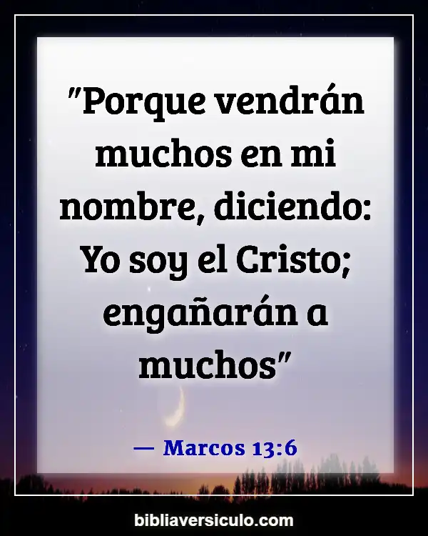 Versículos de la Biblia Sobre Antecristo (Marcos 13:6)