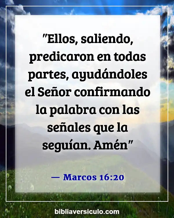 Versículos de la Biblia Sobre Apóstoles (Marcos 16:20)