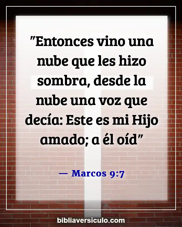 Versículos de la Biblia Sobre Apreciándonos unos a otros (Marcos 9:7)