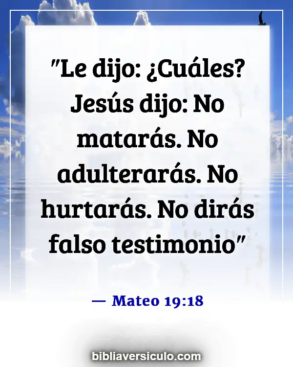 Versículos de la Biblia Sobre No matarás (Mateo 19:18)