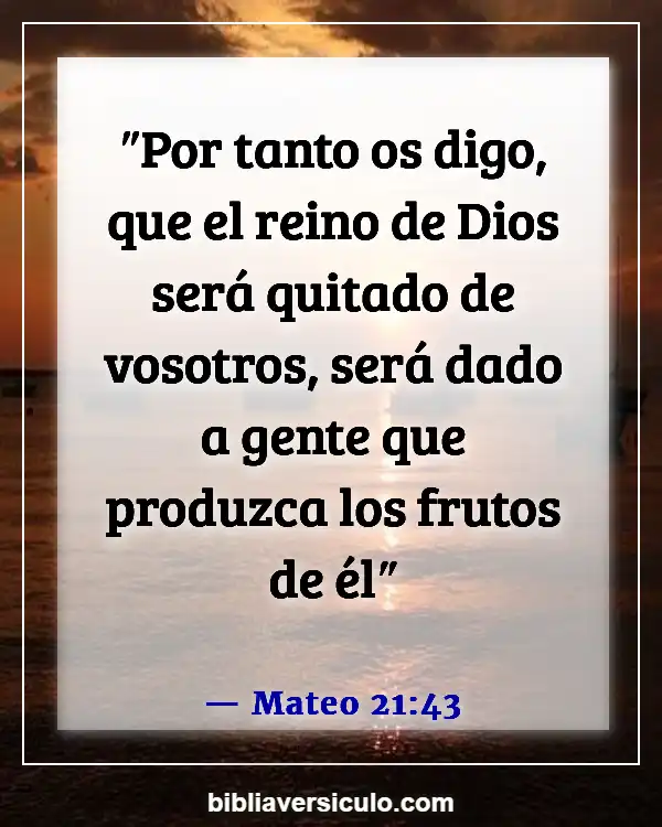 Versículos de la Biblia Sobre Elegido (Mateo 21:43)