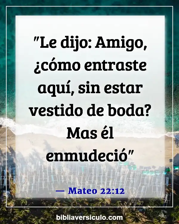 Versículos de la Biblia Sobre El manto de alabanza (Mateo 22:12)