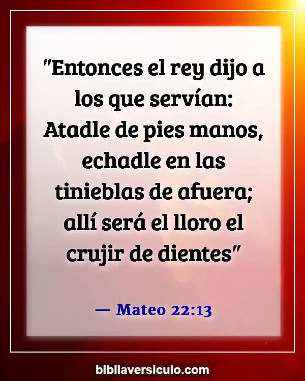 Versículos de la Biblia Sobre Ir al infierno (Mateo 22:13)