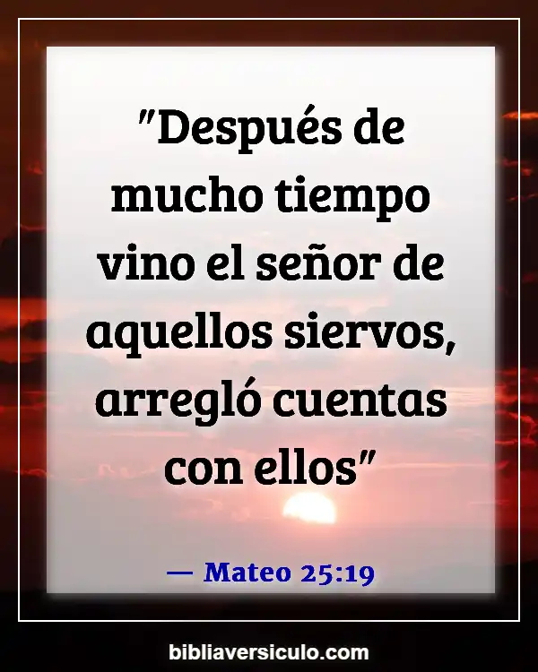 Versículos de la Biblia Sobre Tener un talento (Mateo 25:19)
