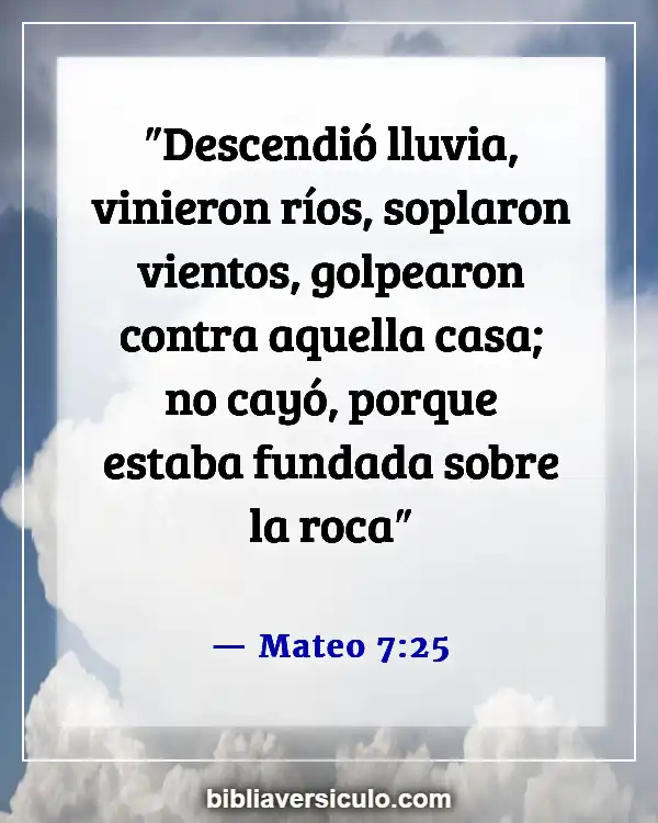 Versículos de la Biblia Sobre Viento (Mateo 7:25)