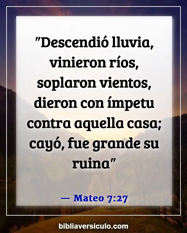 Versículos de la Biblia Sobre Nigromancia (Mateo 7:27)