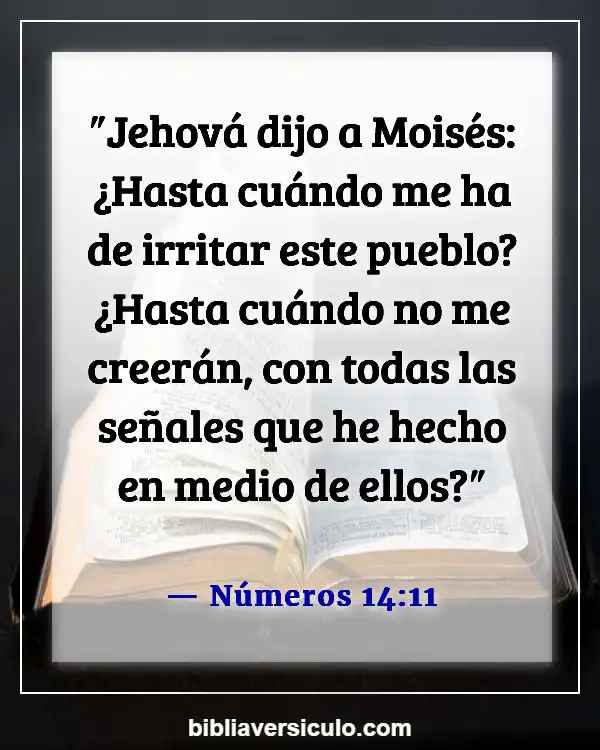 Versículos de la Biblia Sobre Ateísmo (Números 14:11)