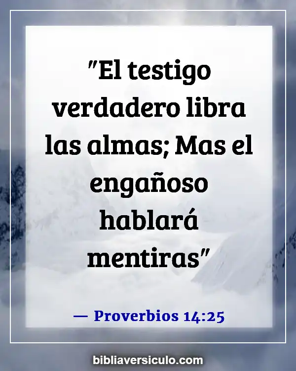 Versículos de la Biblia Sobre Testigo (Proverbios 14:25)