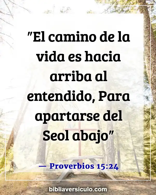 Versículos de la Biblia Sobre Niveles del infierno (Proverbios 15:24)