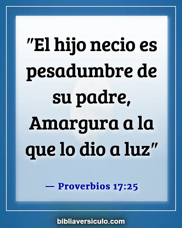 Versículos de la Biblia Sobre Joven (Proverbios 17:25)