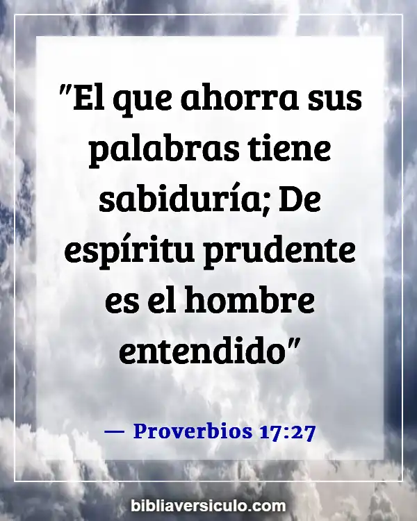 Versículos de la Biblia Sobre Paternidad (Proverbios 17:27)