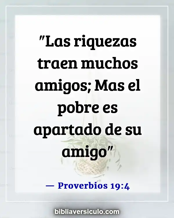 Versículos de la Biblia Sobre Amigo (Proverbios 19:4)