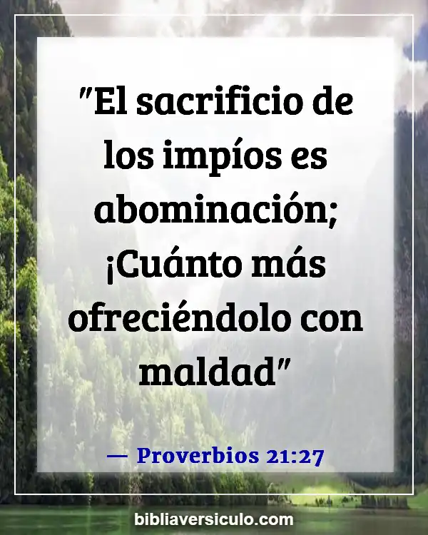 Versículos de la Biblia Sobre Vampiros (Proverbios 21:27)