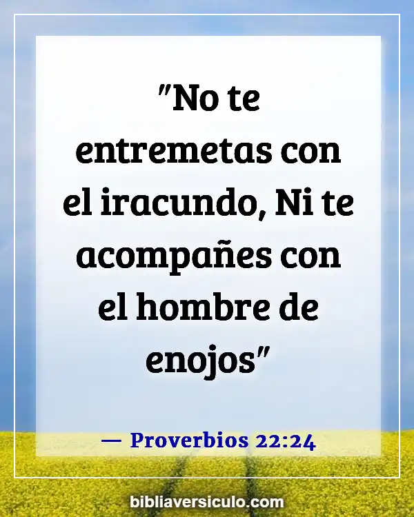 Versículos de la Biblia Sobre Amigo (Proverbios 22:24)