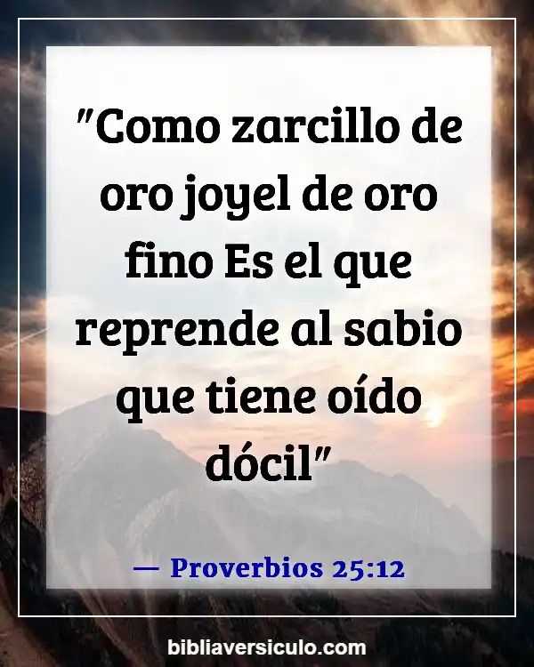 Versículos de la Biblia Sobre Buena comunicación (Proverbios 25:12)