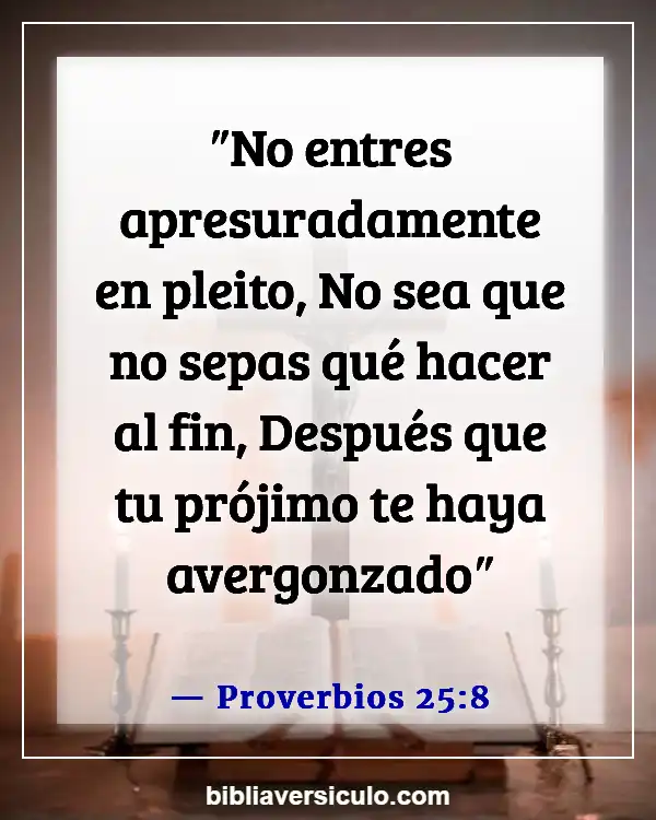 Versículos de la Biblia Sobre Suposición (Proverbios 25:8)