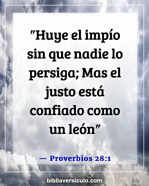 Versículos de la Biblia Sobre León de la tribu de Judá (Proverbios 28:1)