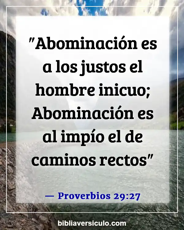 Versículos de la Biblia Sobre Abominación (Proverbios 29:27)
