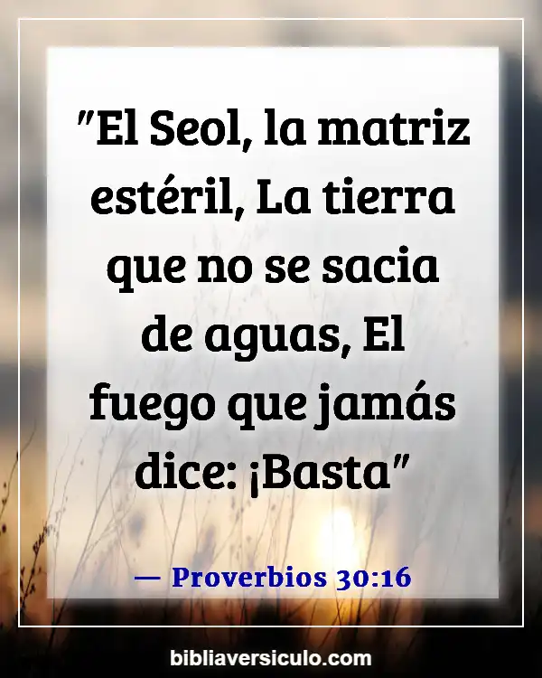 Versículos de la Biblia Sobre Esterilidad (Proverbios 30:16)