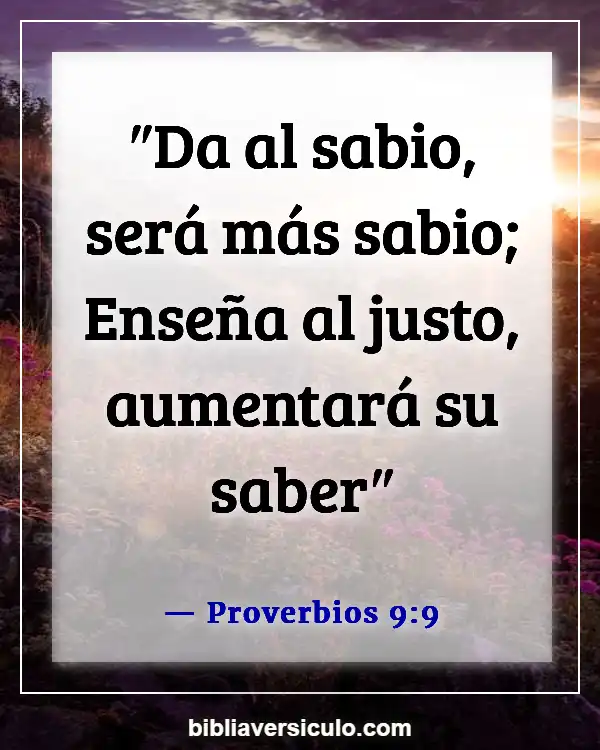 Versículos de la Biblia Sobre Maestro (Proverbios 9:9)