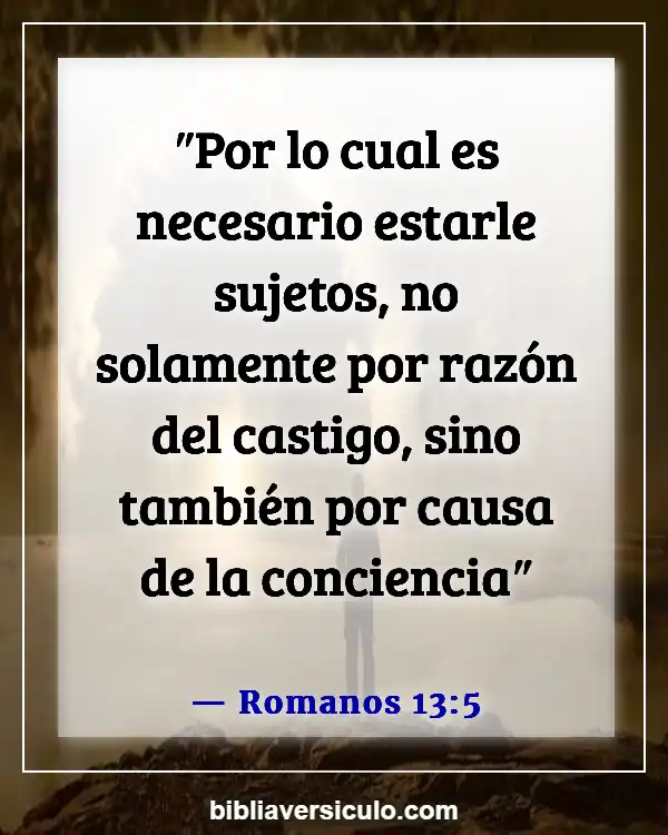 Versículos de la Biblia Sobre Ser consistente (Romanos 13:5)
