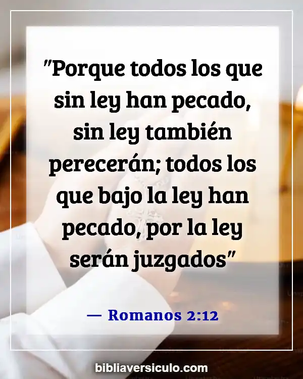 Versículos de la Biblia Sobre Objeto de la ley (Romanos 2:12)