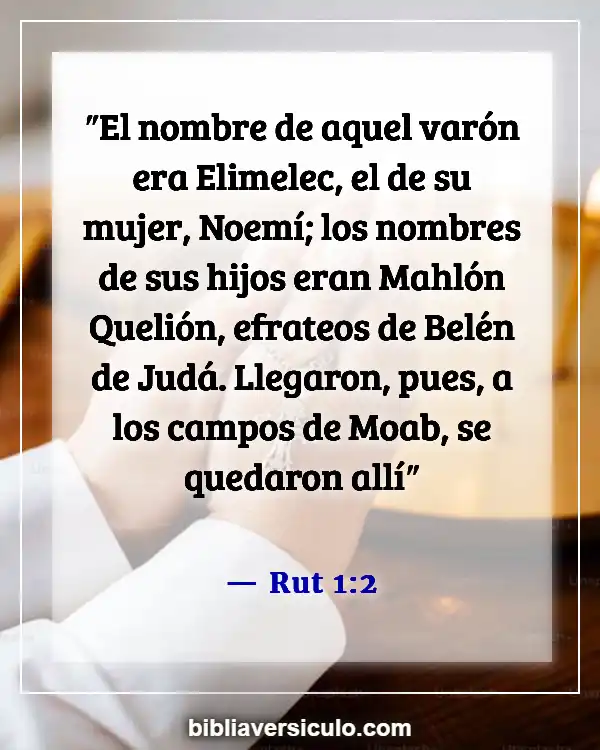 Versículos de la Biblia Sobre Gente manipuladora (Rut 1:2)
