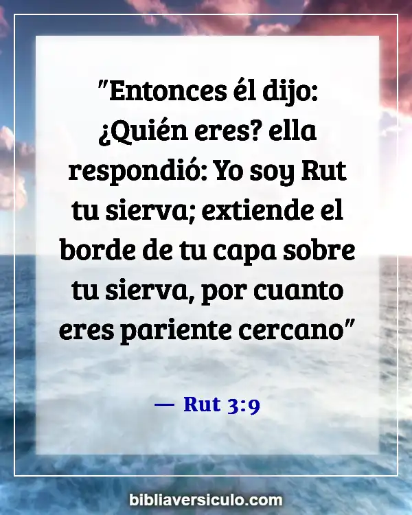 Versículos de la Biblia Sobre Diferencias de edad en el matrimonio (Rut 3:9)