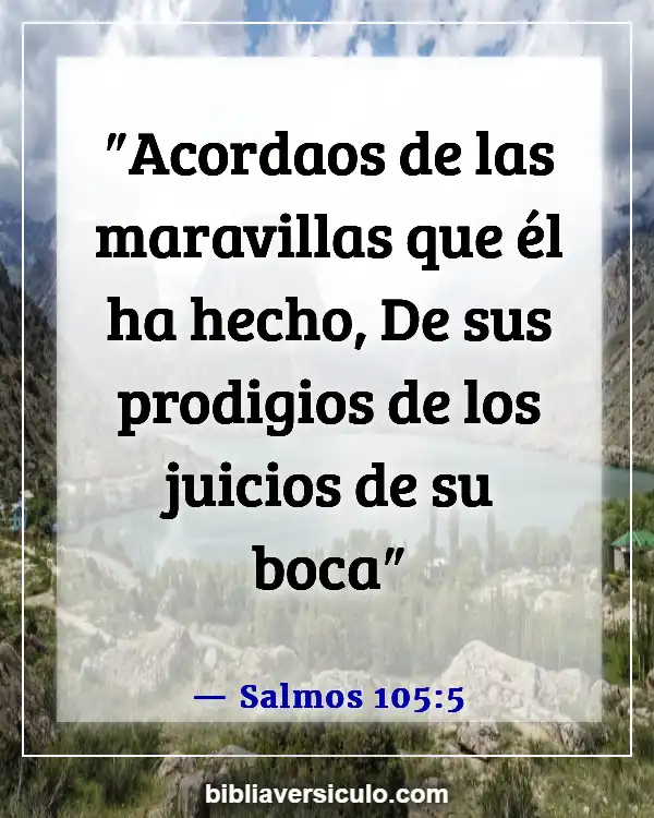 Versículos de la Biblia Sobre Recordar (Salmos 105:5)