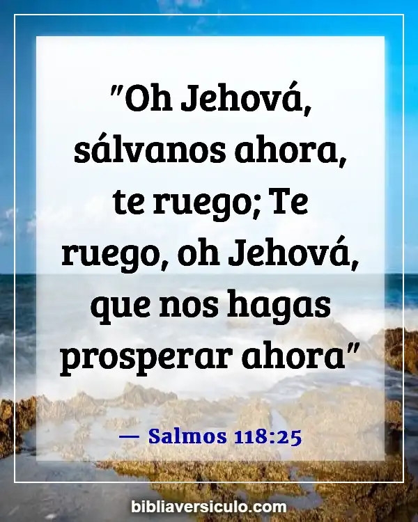 Versículos de la Biblia Sobre Protección y prosperidad (Salmos 118:25)