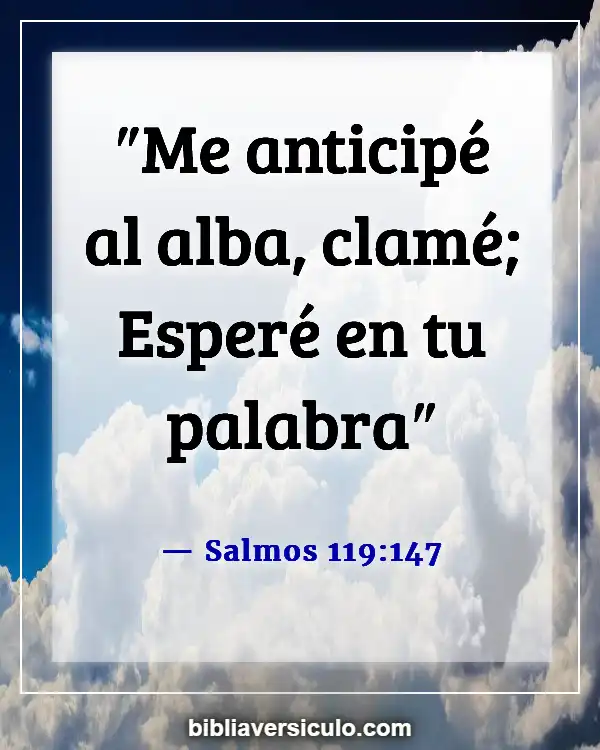 Versículos de la Biblia Sobre Mañana (Salmos 119:147)