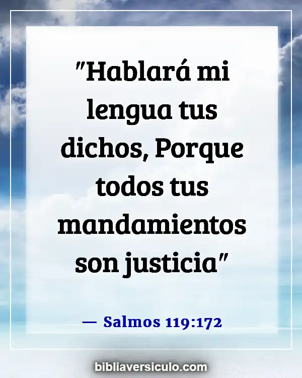 Versículos de la Biblia Sobre Adán y Eva desobedecen a Dios (Salmos 119:172)