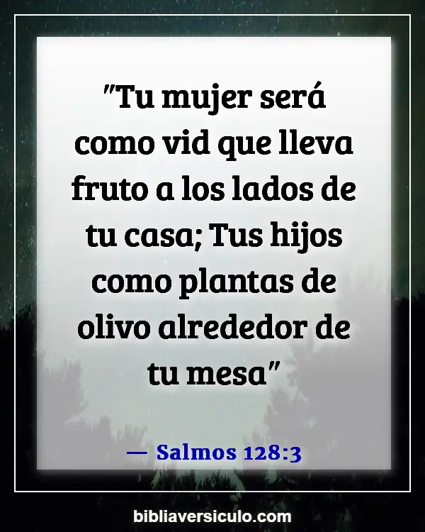 Versículos de la Biblia Sobre Nuestros hijos (Salmos 128:3)