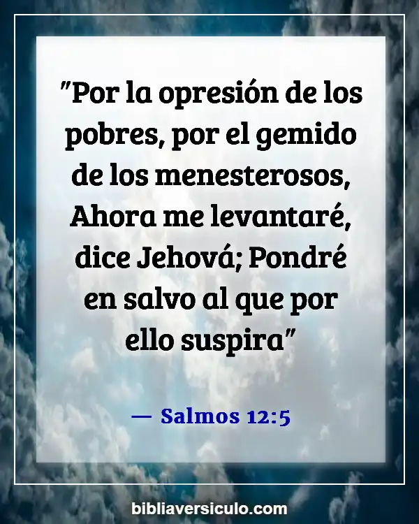 Versículos de la Biblia Sobre Proteccion (Salmos 12:5)