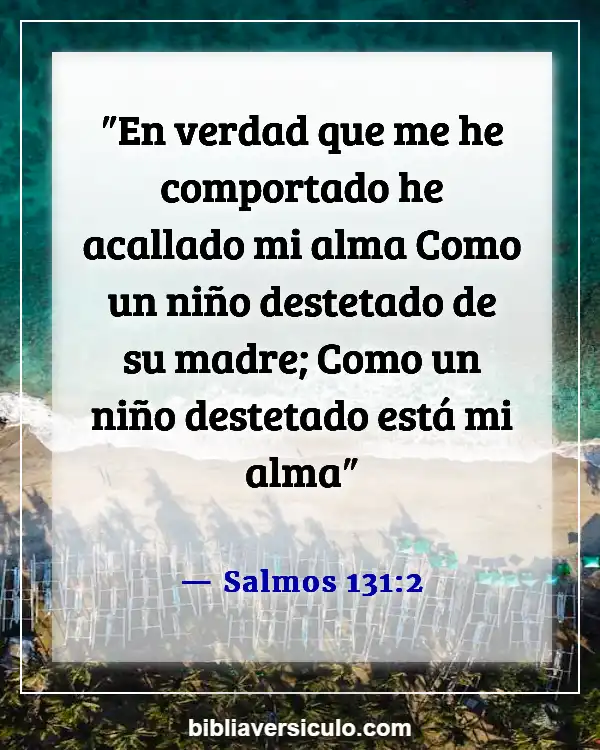 Versículos de la Biblia Sobre Mantener silencio (Salmos 131:2)