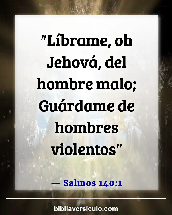Versículos de la Biblia Sobre Observando la violencia (Salmos 140:1)