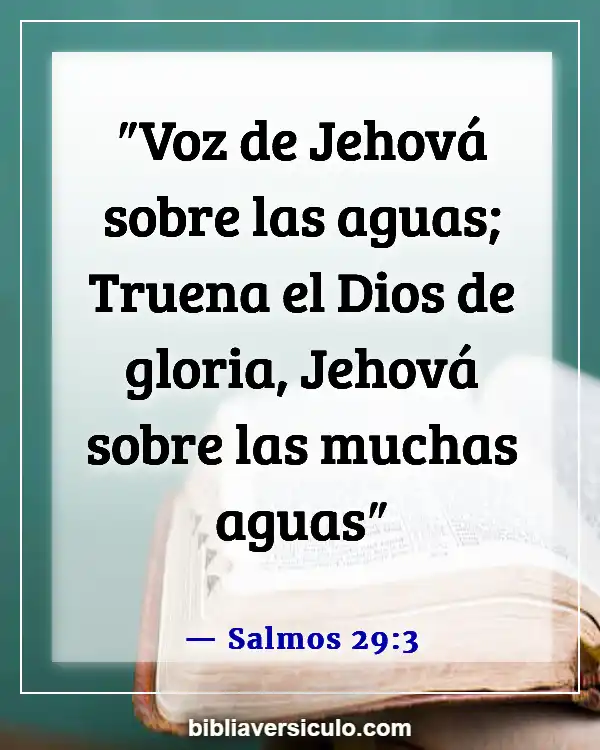 Versículos de la Biblia Sobre Gloria (Salmos 29:3)