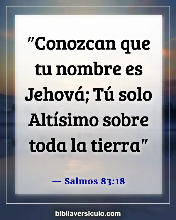 Versículos de la Biblia Sobre Lidia (Salmos 83:18)