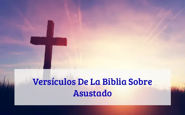Versículos De La Biblia Sobre Asustado