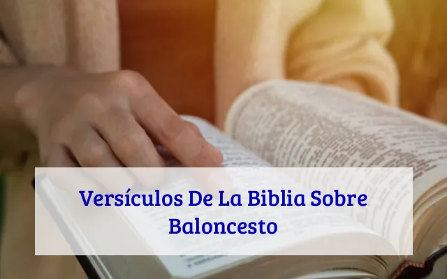 Versículos De La Biblia Sobre Baloncesto