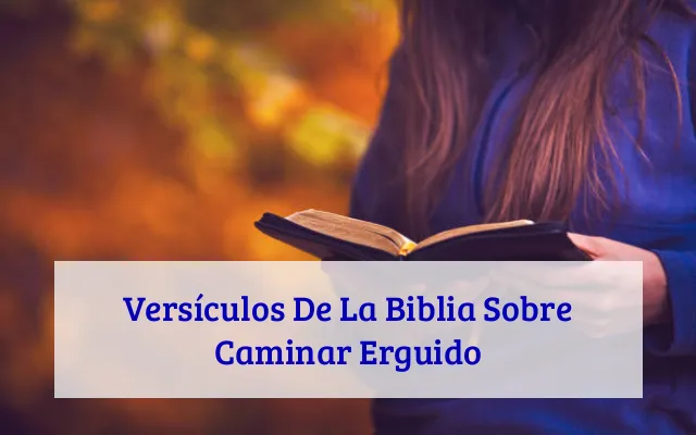 Versículos De La Biblia Sobre Caminar Erguido