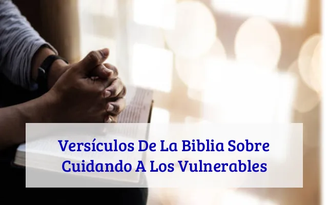 Versículos De La Biblia Sobre Cuidando A Los Vulnerables